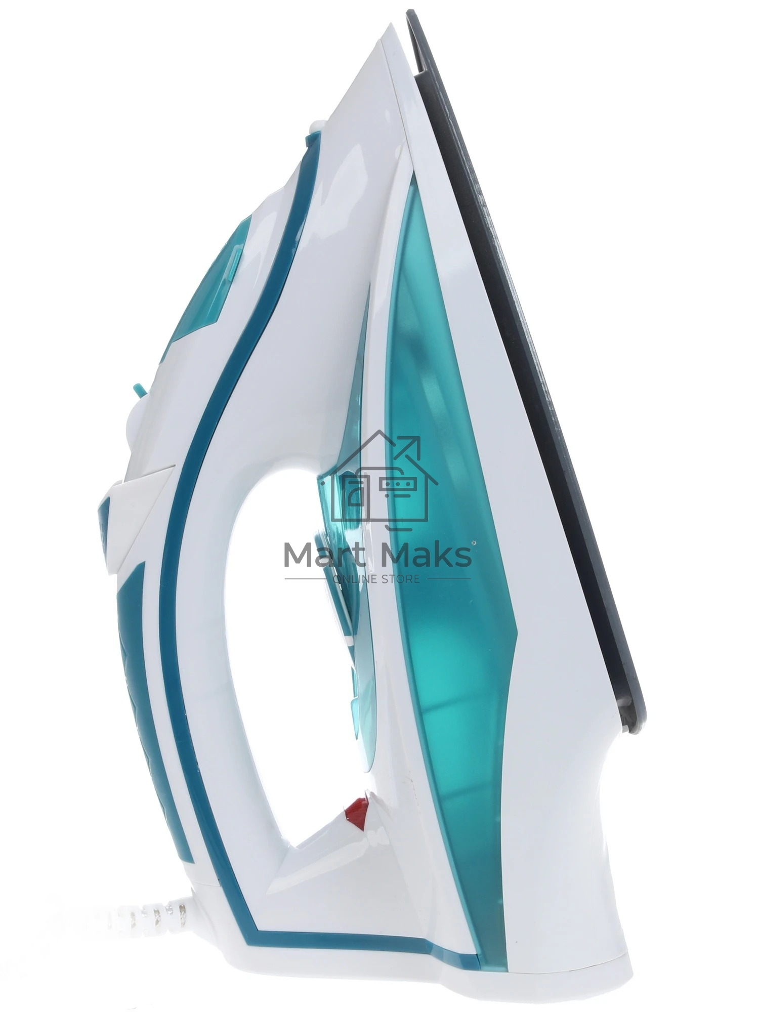 Утюг Delta LUX DL-352 бирюзовый (бирюзовый 2200 Вт, подошва с керамическим покрытием, сухое глажение, разбрызгивание воды, отпаривание, антинакипь, антикапля, паровой удар, самоочистка, вертикальное отпаривание, свет. индикатор,терморегулятор, мерный стак