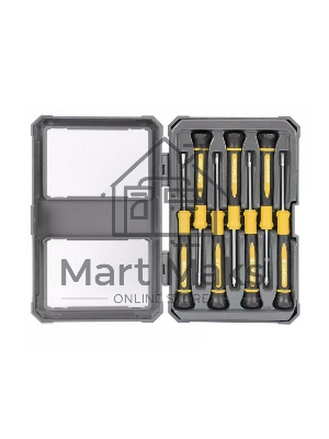 Набор прецизионных отверток 7 шт Deli DL241007 (SL2.0*50, SL2.5*50, SL3.0*50, PH00*50, PH0*50, Torx6*50, Torx8*50), сталь CrV, пласт.кейс