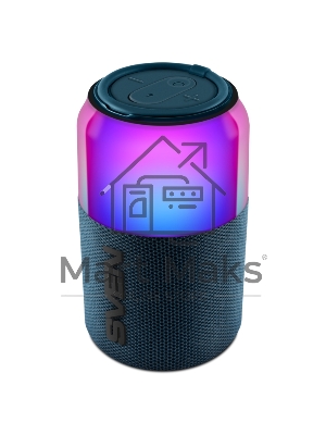 Колонка портативная SVEN PS-130 blue (10 Вт, USB, Bluetooth, питание от USB/аккумулятора)