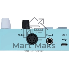MIDI клавиатура 231599 Arturia MiniLAB 3 Aquamarine 25 клавиш, 8 энкодеров, 8 RGB пэдов, 8 фейдеров, дисплей, сенсорные регуляторы Pitch/Modulation, MIDI-выход, 1/4