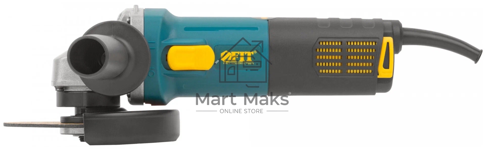 Углошлифовальная машина FIT AG-125/903, 900 Вт, 11000 об/мин, КлК 125 мм, 1,9 кг, армир. ротор, мал., рез. накл., коробка