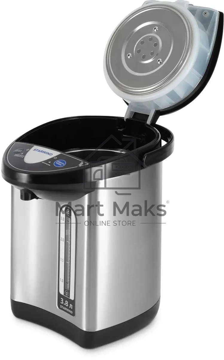Термопот Starwind STP3822 3.8 л, 800 Вт, серебристый/черный