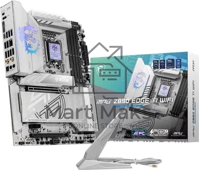 Материнская плата MSI MPG Z890I EDGE TI WIFI, LGA 1851, Intel Z890, 2xDDR5, 2xSATA, 4xM.2, 1xPCIe 5.0 x16, 1xHDMI, 2xThunderbolt 4, 1xUSB-C, 1x 5Gb LAN, 7xUSB-A 10Gbps, 2xUSB-A 5Gbps, 1xUSB-C 20Gbps, 7.1, 2x3.5 мм, TOSLINK, Mini-ITX