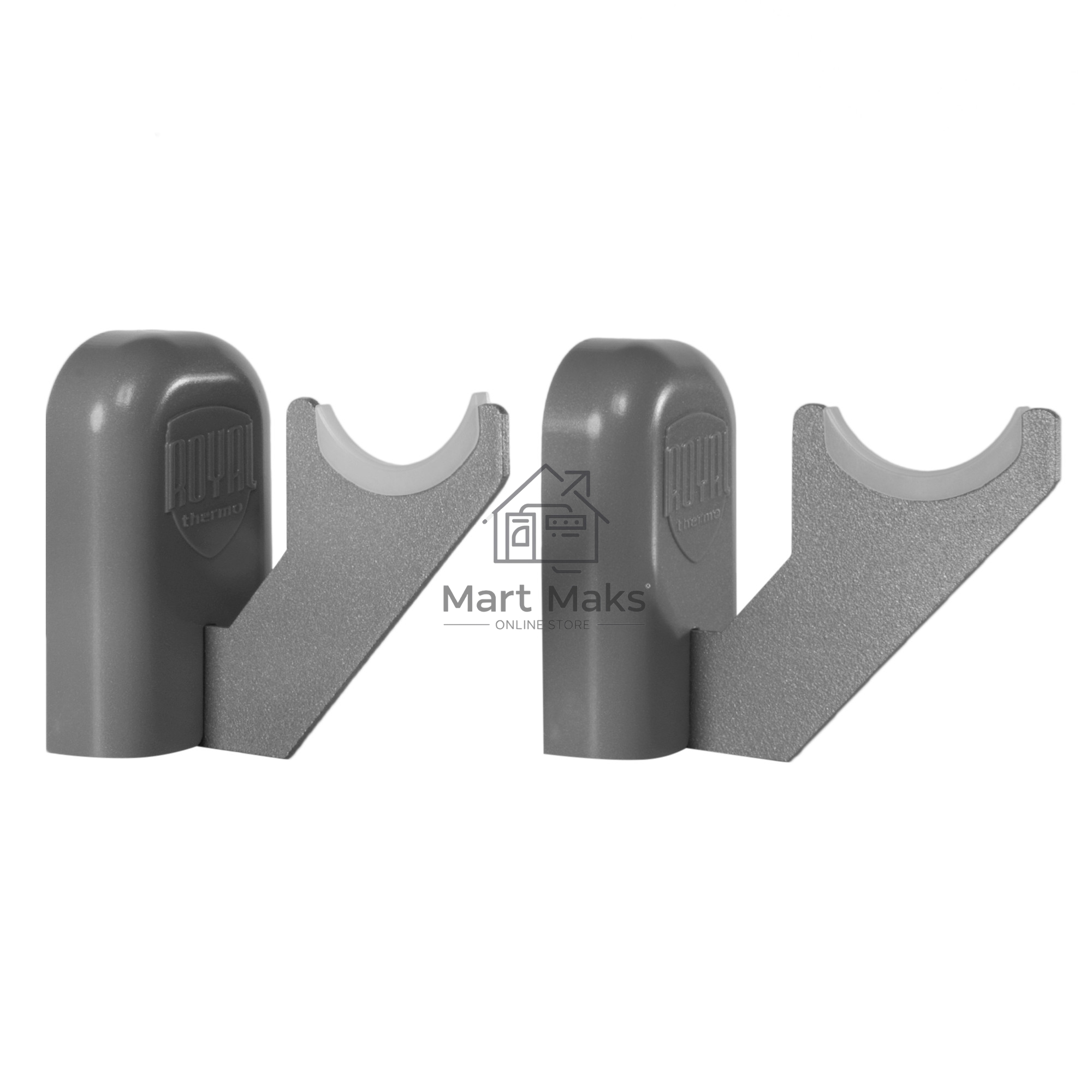 Комплект настенных регулируемых кронштейнов Royal Thermo Design 80, серебристые