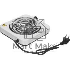 Электрическая плитка Centek CT-1508 (белый) 1конфорка ТЭН 140мм, 1000Вт, индикатор работы