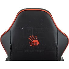 Кресло игровое A4Tech Bloody GC-780 черный, сиденье черный кожзам с подголов. крестов. металл черный, пластик черный