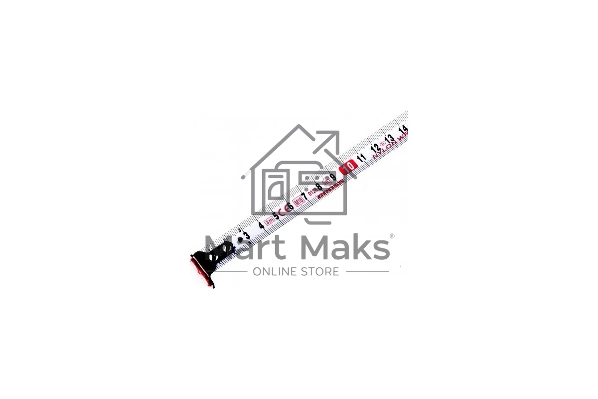 Рулетка Magnetisch, 3м х 16мм,обрезин. корпус,автоматич. фиксация, нейлон. покр.,магн. зацеп Gross