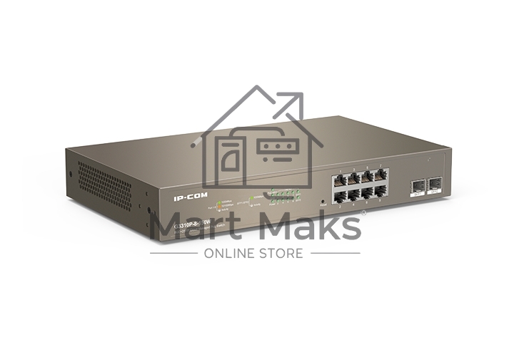 Коммутатор IP-COM G3310P-8-150W PoE с облачным управлением 8GE+2SFP