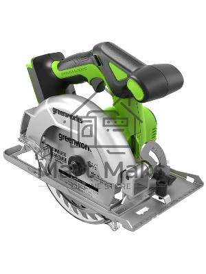 Циркулярная пила аккумуляторная GreenWorks GD24CS165, 24V, бесщеточная, 57 мм, без АКБ и ЗУ (1501607)