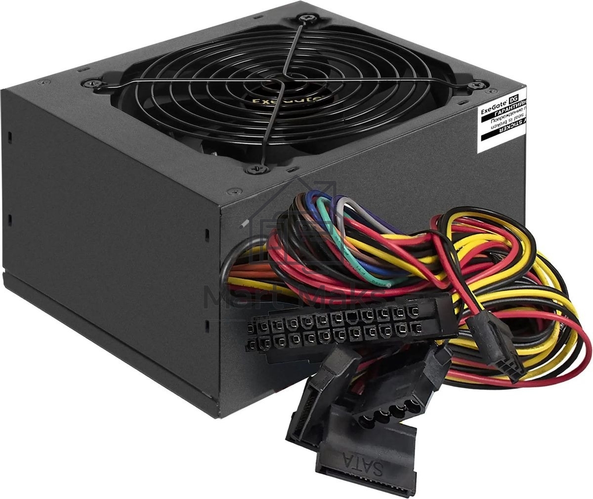 Блок питания ExeGate 750PPE, 750W, (ATX, APFC, PC, КПД 80% (80 PLUS), 12cm fan, 24pin, 2x(4+4)pin, 4xPCI-E, 6xSATA, 3xIDE, black, кабель 220V в комплекте 1,8м)