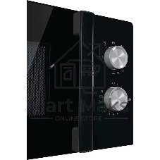 Микроволновая печь Gorenje MO20E2BH черный, 20 л, 800 Вт, переключатели - поворотный механизм