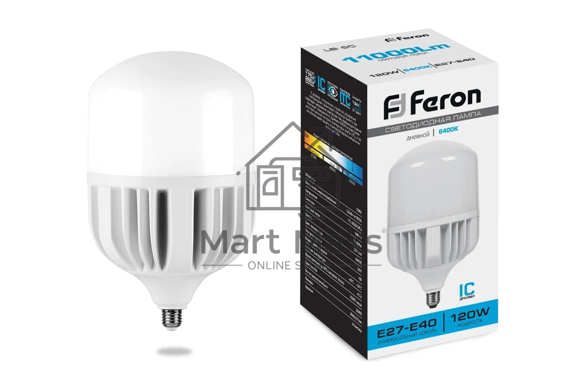 Лампа светодиодная FERON LB-65 (38197) 120 вт Е27/Е40 дневной