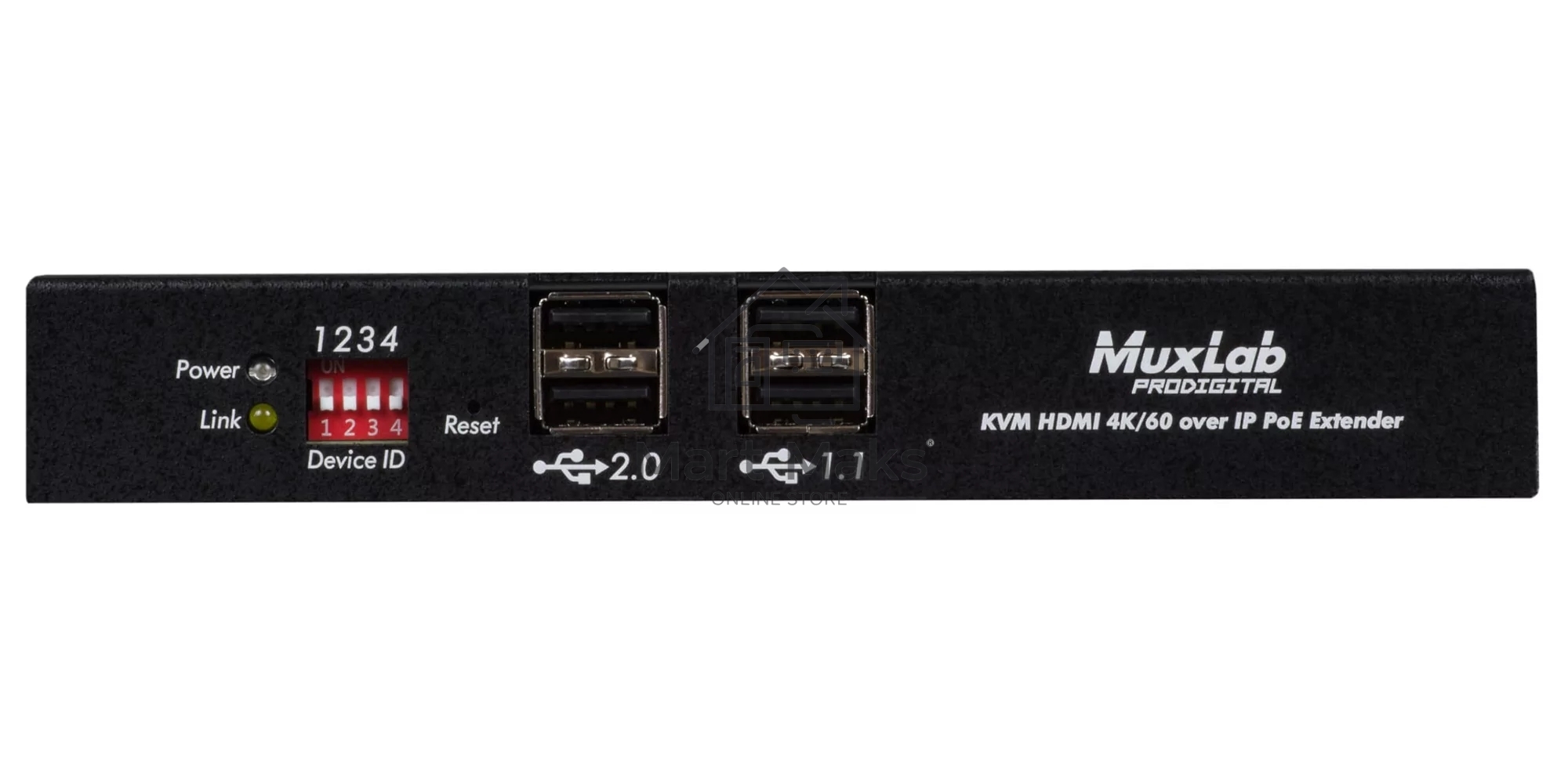 Приемник MuxLab 500800-RX KVM HDMI over IP PoE, 4K/60