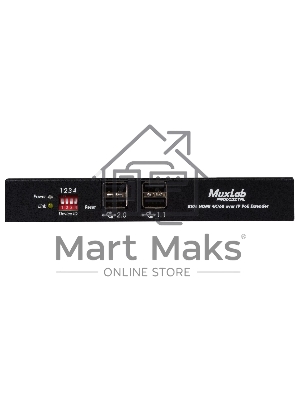 Приемник MuxLab 500800-RX KVM HDMI over IP PoE, 4K/60