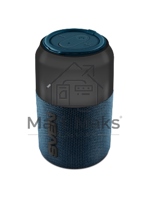 Колонка портативная SVEN PS-130 blue (10 Вт, USB, Bluetooth, питание от USB/аккумулятора)