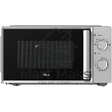 Микроволновая печь OASIS MW-70RS серебристый, 20 л, 700 Вт, переключатели — поворотный механизм