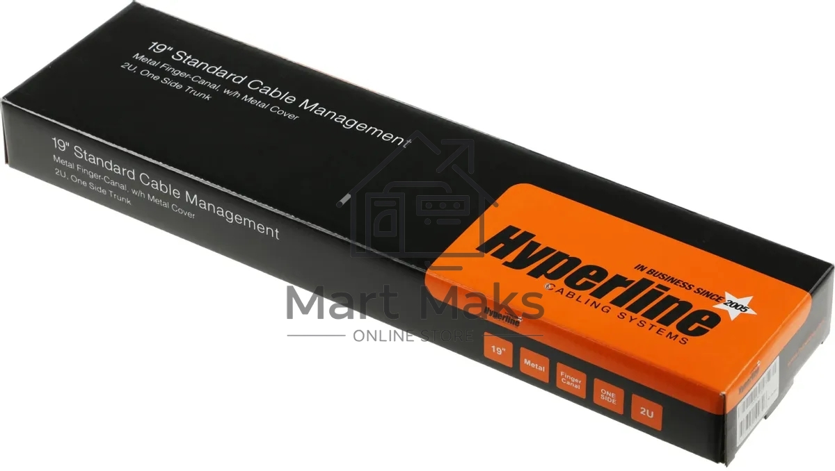 Кабельный органайзер Hyperline CM-2U-MLF-COV 2U шир.:19