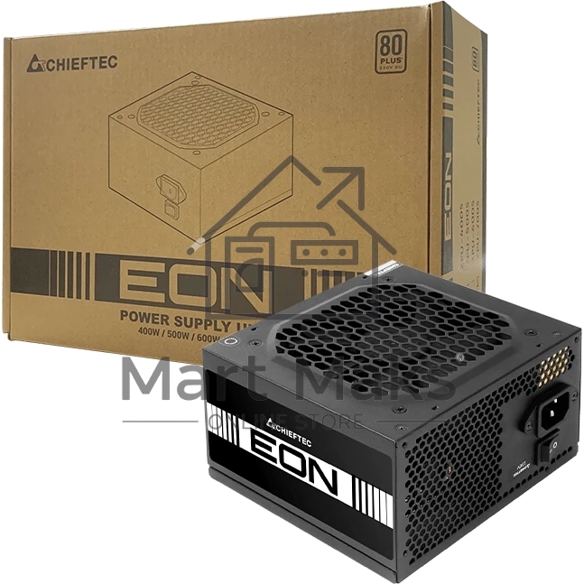 Блок питания Chieftec Eon ZPU-400S, 400Вт, 80 PLUS, 120мм, черный
