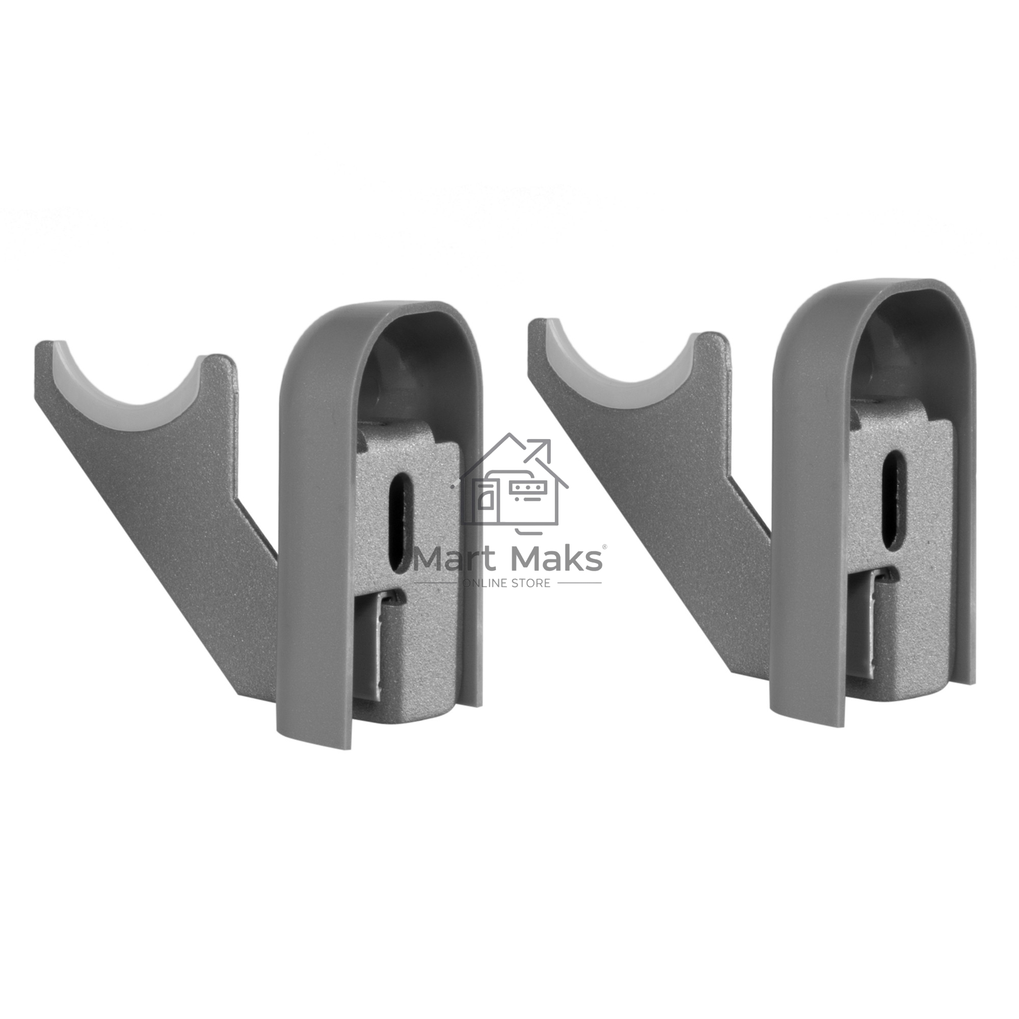 Комплект настенных регулируемых кронштейнов Royal Thermo Design 80, серебристые