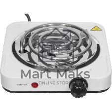 Электрическая плитка Centek CT-1508 (белый) 1конфорка ТЭН 140мм, 1000Вт, индикатор работы