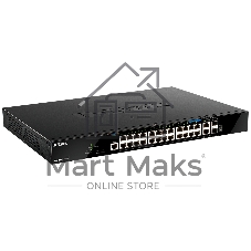 Коммутатор D-Link DGS-1520-28MP/A1A, 20×1 Гбит/с + 4×2.5 Гбит/с + 2×10 Гбит/с Base-T + 2×10 Гбит/с SFP+, управляемый