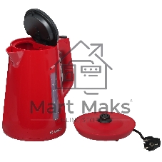 Электрочайник Bosch TWK1M124 красный, 1.7 л, 2400 Вт, скрытый нагревательный элемент