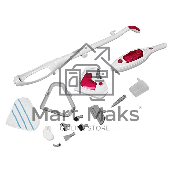 Паровая швабра Blackton Bt SM1115 White-pink, Мощность 1300 Вт, 2 в 1. Вертикальная и компактная, Давление 1 бар, Резервуар для воды 300 мл, Резервуар для моющего средства 180 мл Время неприрывной работы до 20 минут, Быстрая и эффективная очистка всех тип