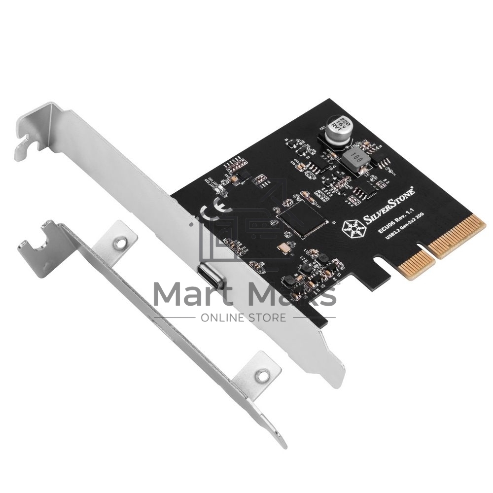 Контроллер Silverstone G56ECU060000010 SuperSpeed USB 20Gbps / USB-C 3.2 Gen 2x2 PCIe expansion card