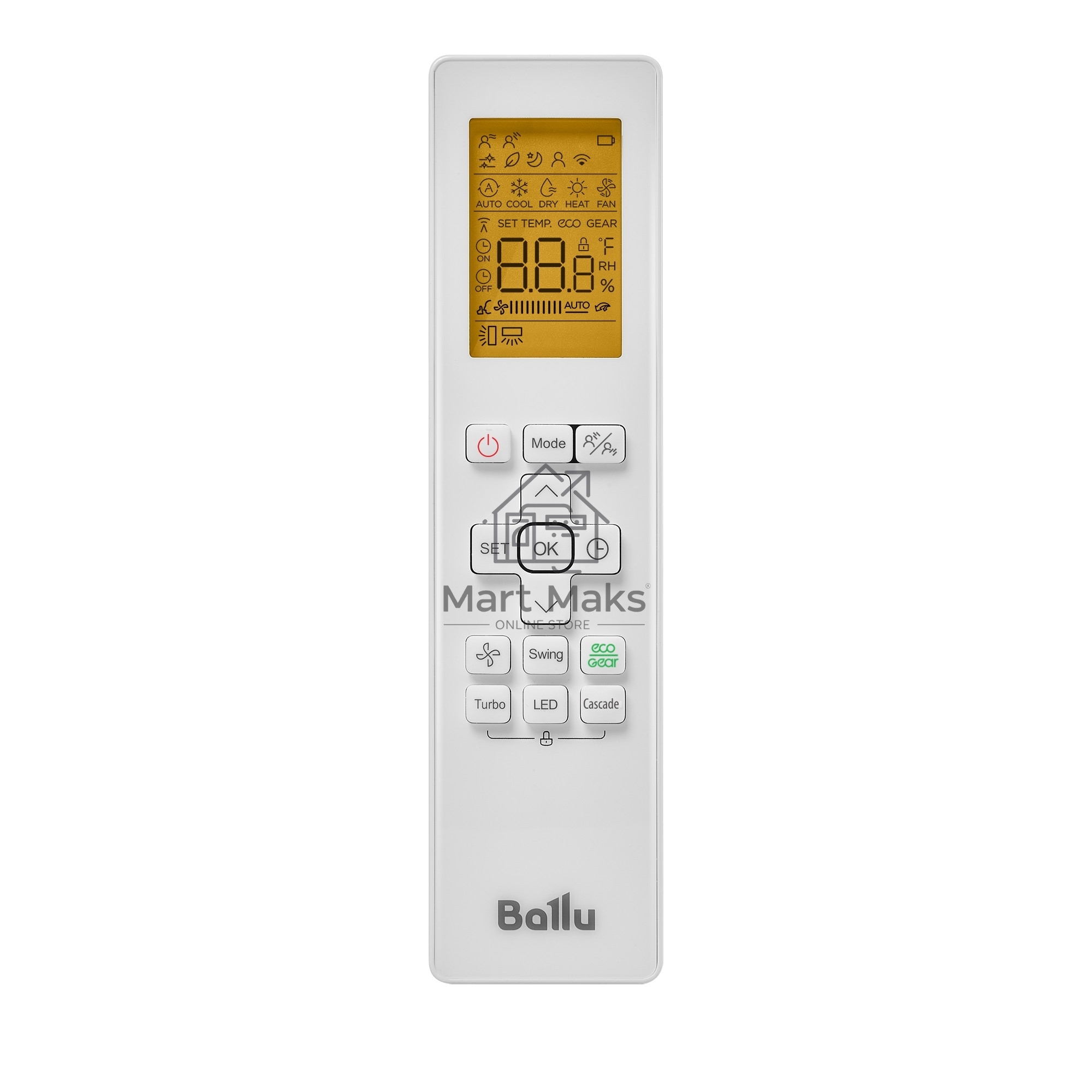 Блок внутренний сплит-системы Ballu BSNI/in-10HN8 инвертор, 10000 BTU, 26 м², 19 дБ, охлаждение, обогрев, осушение, белый