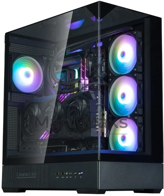 Компьютерный корпус ZALMAN P40 Prism Plus, ATX, черный, WINDOW, 3xCombo (3.5'' or 2.5