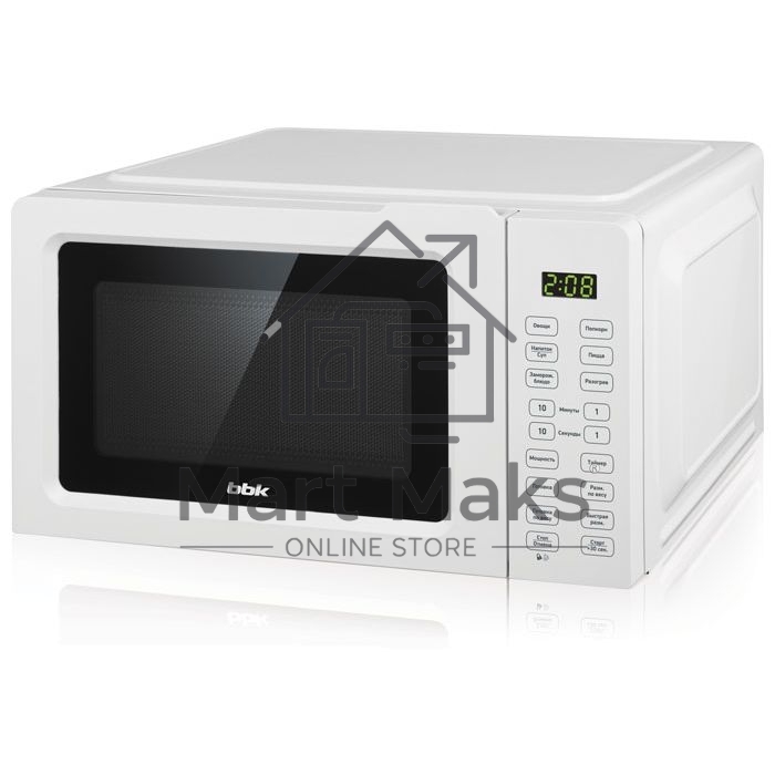 Микроволновая печь BBK 17MWS-785S/W белый, 17 л, 700 Вт, переключатели - сенсор