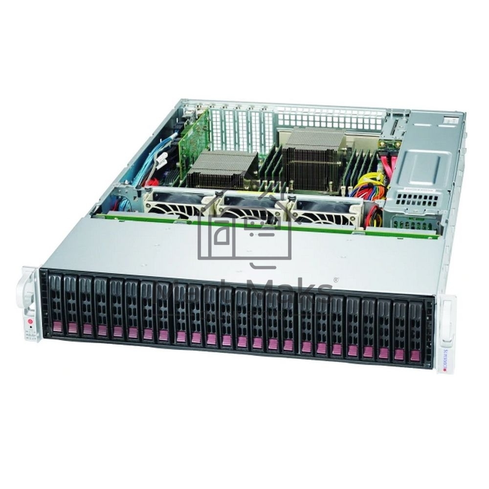 Компьютерный корпус SuperMicro CSE-216BAC4-R1K23LPB 2U, LP, 20x 2.5-inch SAS3/SATA3 HDD/SSD and 4x NVMe/SAS3/SATA3 storage devices, w/o Expander, 2x 1200W