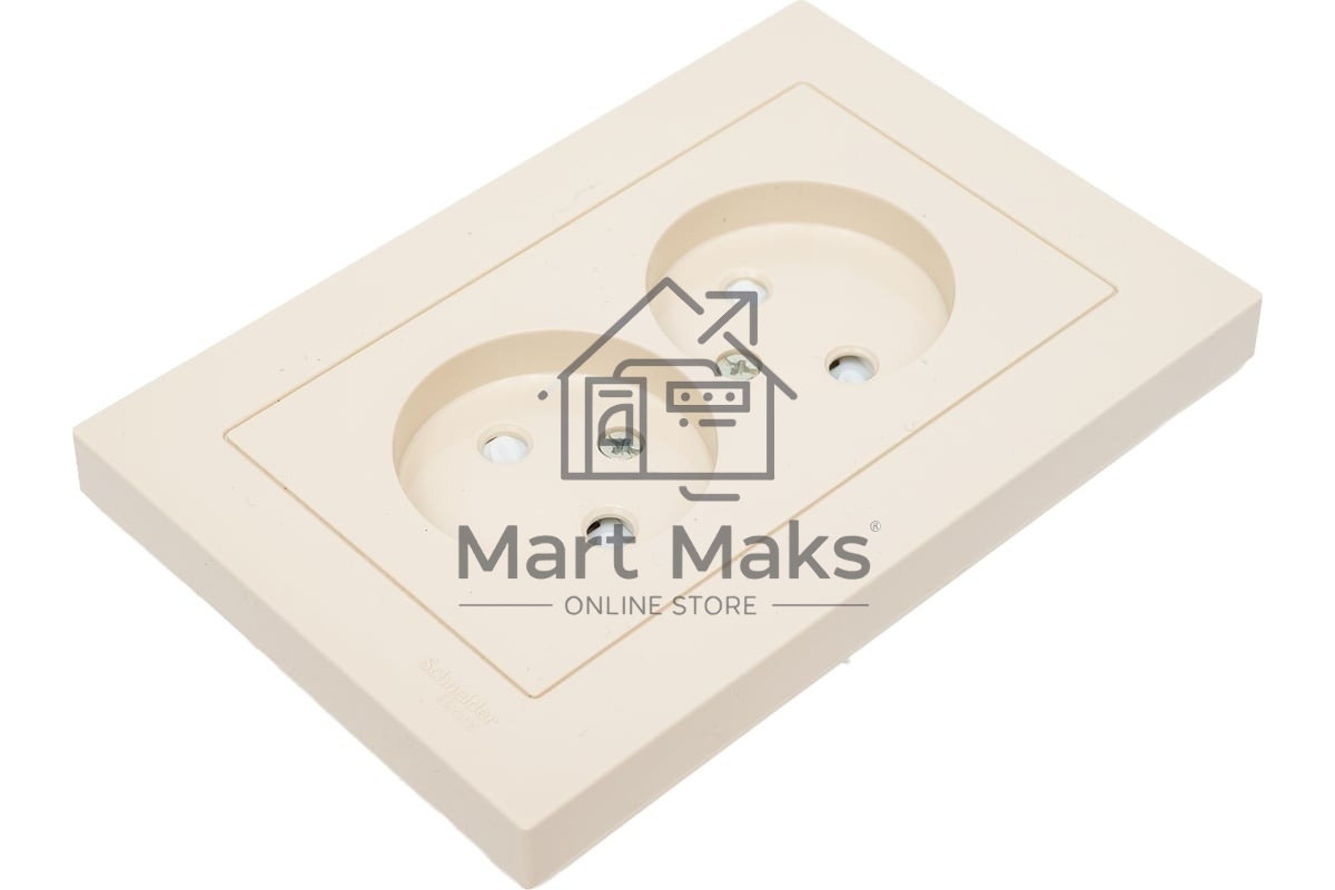 Розетка 2-м СП AtlasDesign 16А IP20 без заземл. защ. шторки в сборе беж. SE ATN000222 Розетка 2-м СП AtlasDesign 16А IP20 без заземл. защ. шторки в сборе беж. SE ATN000222