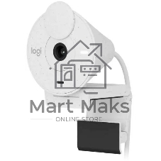 Веб-камера Logitech Brio 300 1920x1080, 30 кадр/с, USB Type-C, микрофон (шумоподавление), автоматическая фокусировка, автоосвещение, универсальное крепление белая