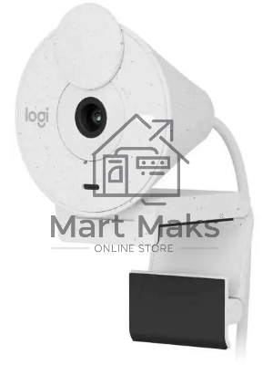 Веб-камера Logitech Brio 300 1920x1080, 30 кадр/с, USB Type-C, микрофон (шумоподавление), автоматическая фокусировка, автоосвещение, универсальное крепление белая