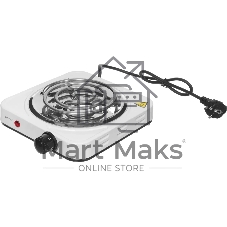 Электрическая плитка Centek CT-1508 (белый) 1конфорка ТЭН 140мм, 1000Вт, индикатор работы