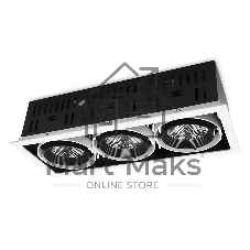 Корпус светильника T813 BK/CH 3*12W 4200K
