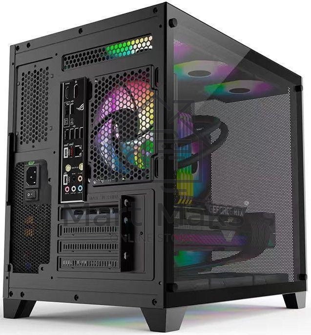 Компьютерный корпус AeroCool / Formula Crystal Z5 черный без БП mATX 1x120mm 2xUSB2.0 1xUSB3.0 audio bott PSU