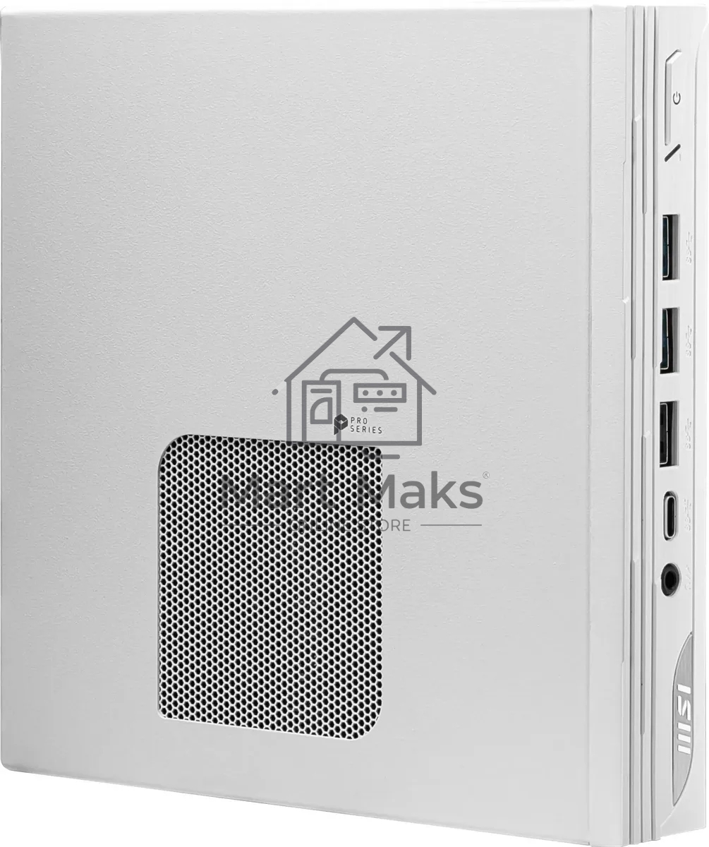 Неттоп MSI Pro DP10 12M-227XRU i5 1235U (1.3) 16Gb SSD512Gb Iris Xe noOS 2.5xGbitEth WiFi BT 120W белый (9S6-B0A622-227)