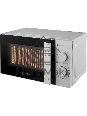 Микроволновая печь Hyundai HYM-M2090 белый, 20 л, 700 Вт, переключатели - поворотный механизм