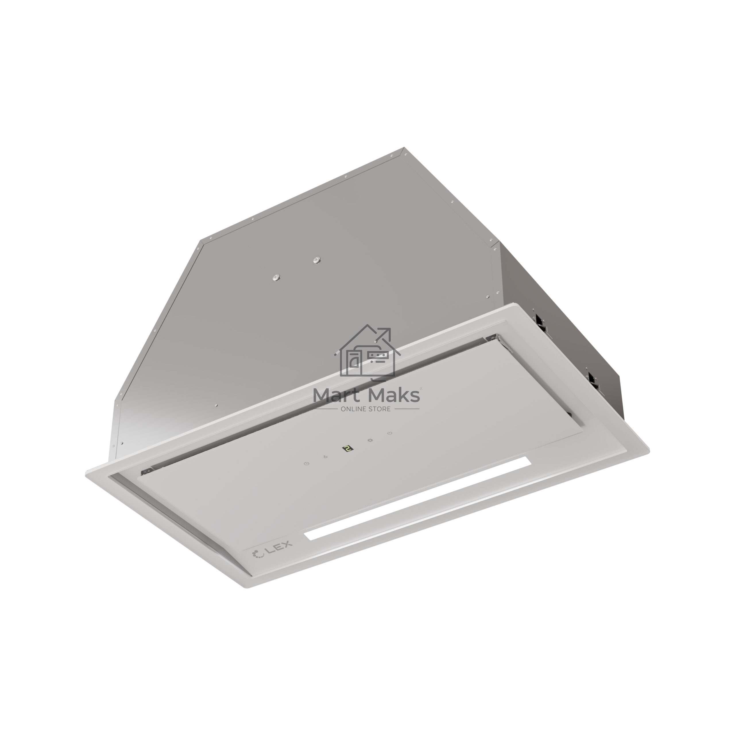 Вытяжка встраиваемая LEX Hyper 900 GS Inverter WH белый, 70 см, 850 куб. м/ч, 44 д