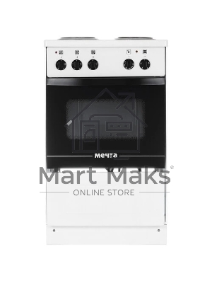 Плита электрическая Мечта 341Т белый, конфорок 3 электрических, духовка 49 л, 50 см x 85 см x 60 см