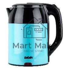 Чайник электрический BBK EK1709P черный/бирюзовый