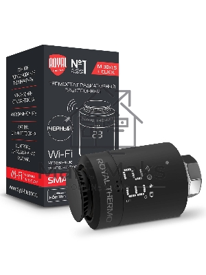 Термостат радиаторный электронный Royal Thermo Smart Heat, черный