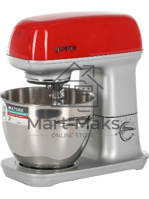 Кухонная машина Gorenje MMC1000RLR планетар.вращ. 1000Вт красный