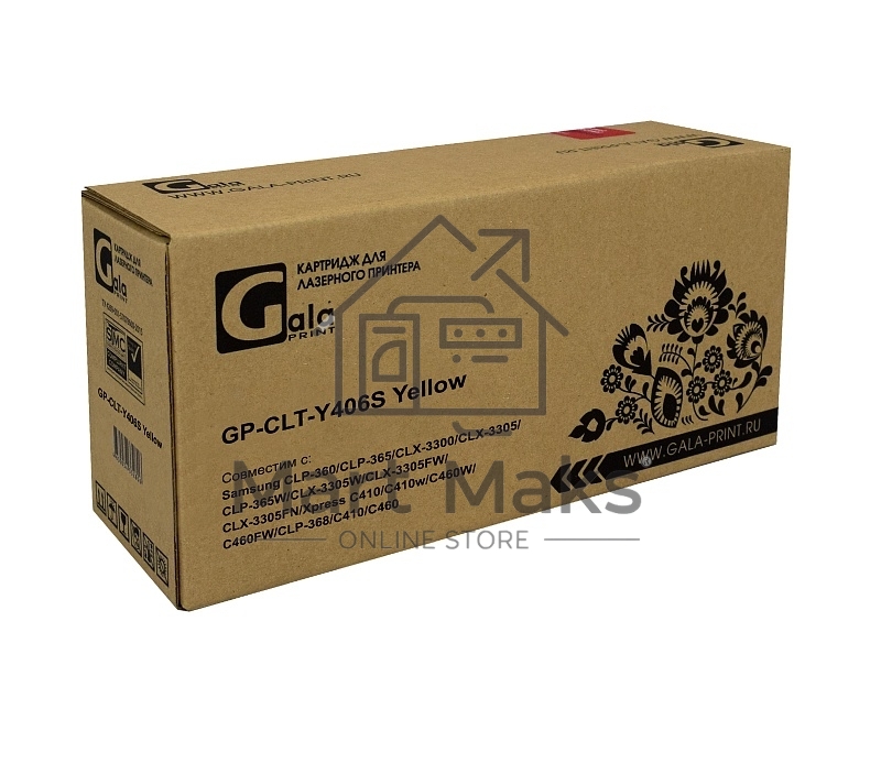 Картридж GalaPrint GP-CLT-Y406S желтый (1000 стр) для Samsung CLP-360/CLP-365/CLX-3300/CLX-3305/CLP-365W/CLX-3305W/CLX-3305FW/CLX-3305FN/Xpress C410/C410w/C460W/C460FW/CLP-368/C410/C460
