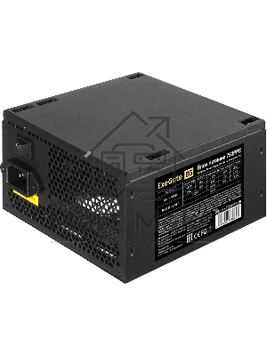 Блок питания ExeGate 750PPE, 750W, (ATX, APFC, PC, КПД 80% (80 PLUS), 12cm fan, 24pin, 2x(4+4)pin, 4xPCI-E, 6xSATA, 3xIDE, черный, кабель 220V в комплекте 1,8м)