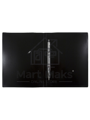 Папка метал.пруж.скоросш. Бюрократ DeLuxe DL07PBBERRY A4 пластик 0.7мм кор.27мм черничный