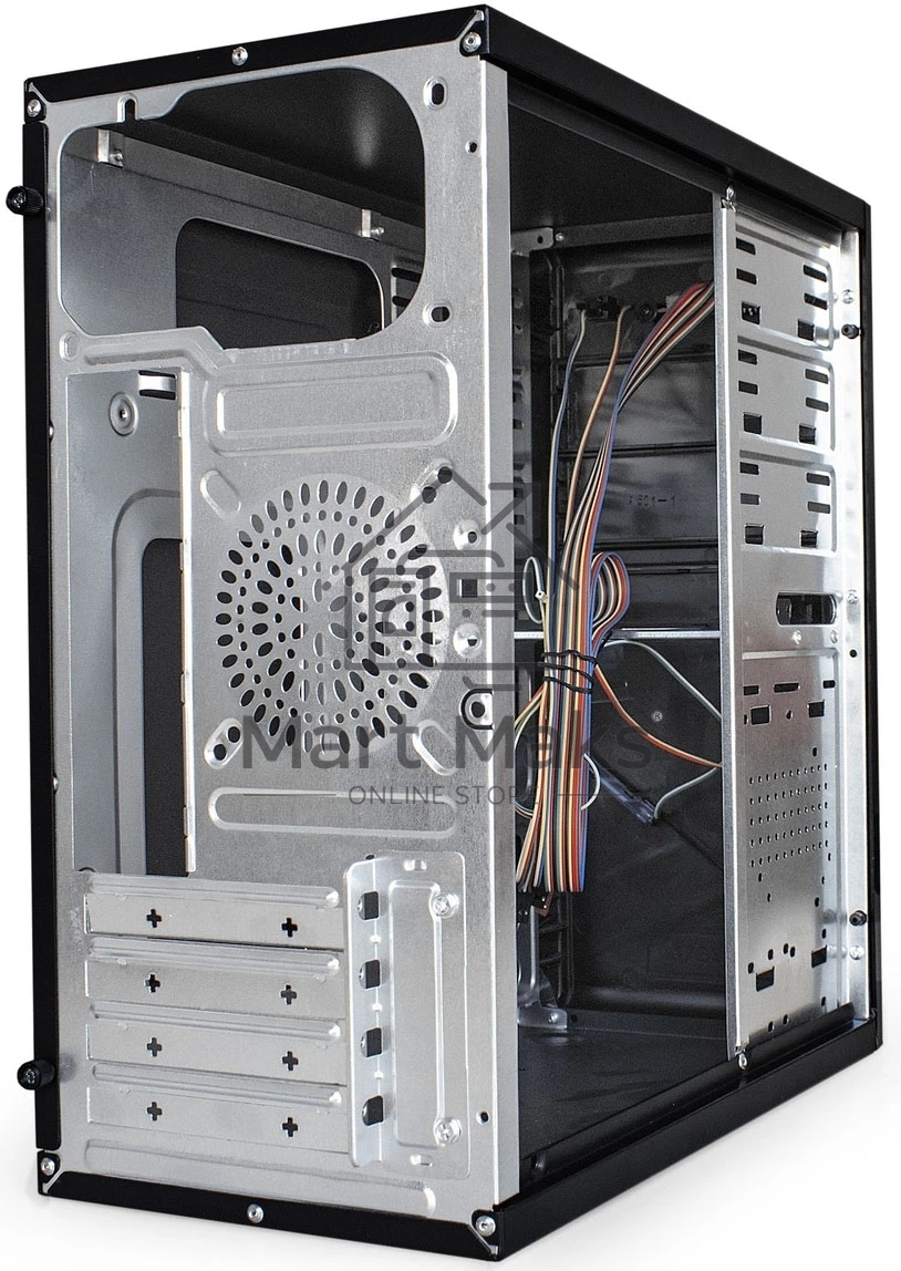 Компьютерный корпус Minitower ExeGate BA-202-UNS350 (mATX, БП UNS350 с вент. 12см, 2*USB, аудио, черный)