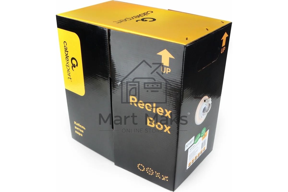 Кабель FPC Cablexpert UPC-5004E-SOL кат.5e CCA однож. 305м pullbox, серый